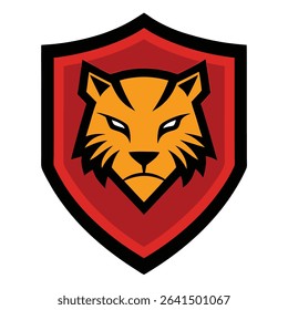 Abstract Tiger Tattoo in Vector Style