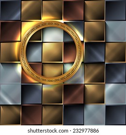 The abstract tile background