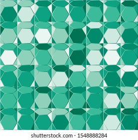 Abstract tile background. Noise structure with green tiles. Vector image