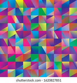 Abstract tile background. Noise structure with colored tiles. Vector image