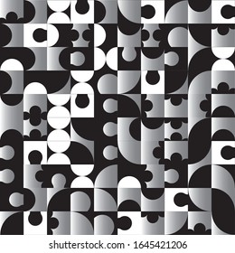 Abstract tile background. Noise structure with black and white tile. Vector image