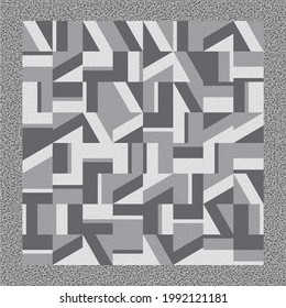 Abstract tile background. Noise structure with colored tile. Vector image