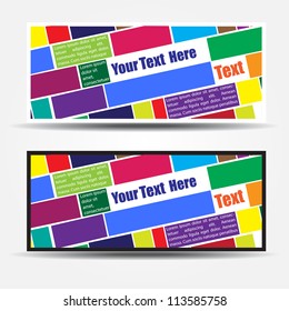 Abstract Tile Banner