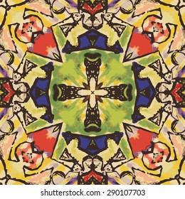 Abstract tile pattern