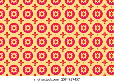 An abstract tile pattern featuring geometric and artistic designs, perfect for backgrounds, textiles, wallpapers, and digital projects