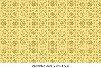 An abstract tile pattern with oriental ornamental motifs, featuring intricate geometric and floral designs. Perfect for decorative backgrounds, textiles, wallpapers, and artistic projects