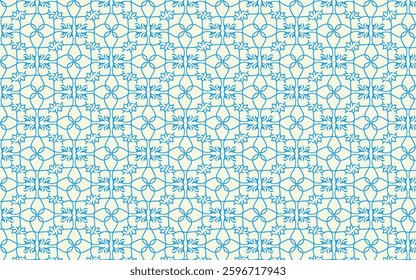 An abstract tile pattern with oriental ornamental motifs, featuring intricate geometric and floral designs. Perfect for decorative backgrounds, textiles, wallpapers, and artistic projects