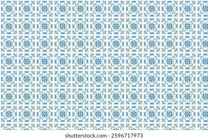An abstract tile pattern with oriental ornamental motifs, featuring intricate geometric and floral designs. Perfect for decorative backgrounds, textiles, wallpapers, and artistic projects
