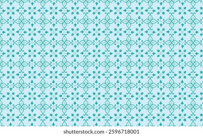 An abstract tile pattern with oriental ornamental motifs, featuring intricate geometric and floral designs. Perfect for decorative backgrounds, textiles, wallpapers, and artistic projects