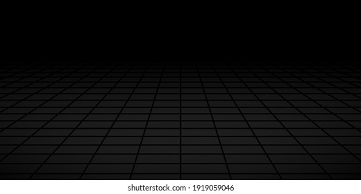 Fondo de baldosas abstractas con perspectiva en colores negros