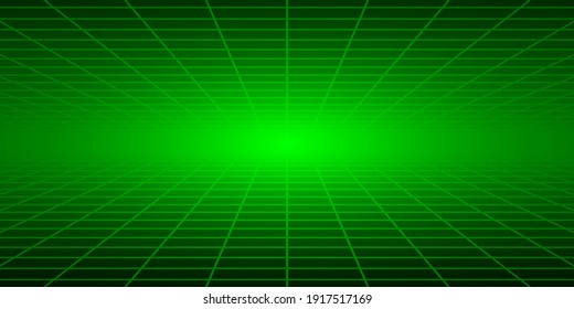 Abstract tiled background with perspective in green colors