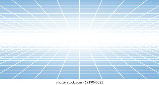 Abstract tiled background with perspective in light blue colors