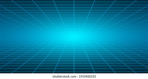 Abstract tiled background with perspective in light blue colors