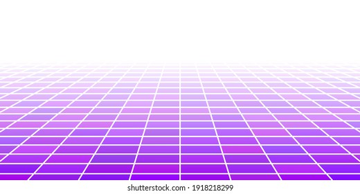 Abstract tiled background with perspective in purple colors