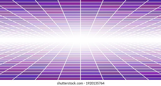 Abstract tiled background with perspective in purple colors