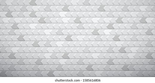 Abstract tiled background of polygons fitted to each other, in white and gray colors