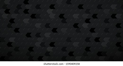 Abstract tiled background of polygons fitted to each other, in black colors