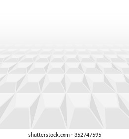 Abstract tiled floor with perspective and copy space