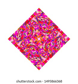 Abstract tiled mosaic square symbol - colorful ornamental vector design element