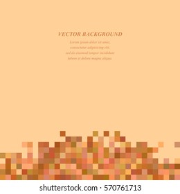 Abstract tiled square mosaic background design template