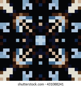 Abstract tiles seamless pattern. Cloth design, wallpaper.