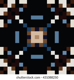 Abstract tiles seamless pattern. Cloth design, wallpaper.
