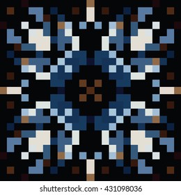 Abstract tiles seamless pattern. Cloth design, wallpaper.