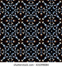 Abstract tiles seamless pattern. Cloth design, wallpaper.