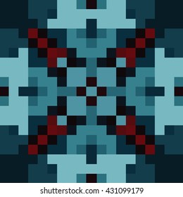 Abstract tiles seamless pattern. Cloth design, wallpaper.