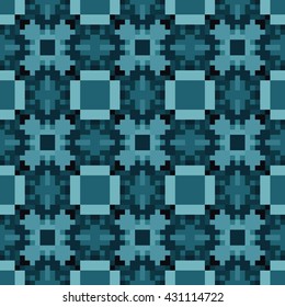 Abstract tiles seamless pattern. Cloth design, wallpaper.