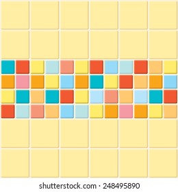 Abstract tiles vector background.