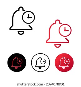 Abstract Time Reminder Icon Illustration