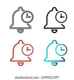 Abstract Time Reminder Silhouette Illustration, can be used for business designs, presentation designs or any suitable designs.