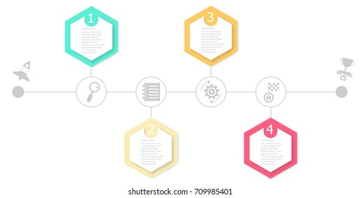 abstract timeline infographic background vector illustration