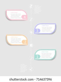abstract timeline infographic background vector illustration