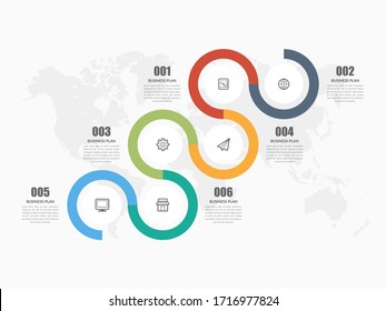 Abstract Timeline Infographic Element Design vector