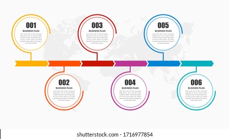 Abstract Timeline Infographic Element Design vector