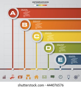 Abstract timeline infographics with free space for your data and sample text. 10 icons set. vector. EPS10.