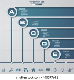 Abstract timeline infographics with free space for your data and sample text. 10 icons set. vector. EPS10.