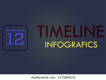 Abstract timeline modern style background Vector illustration