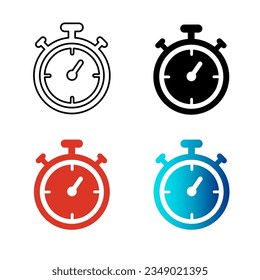Abstract Timer Silhouette Illustration, can be used for business designs, presentation designs or any suitable designs.