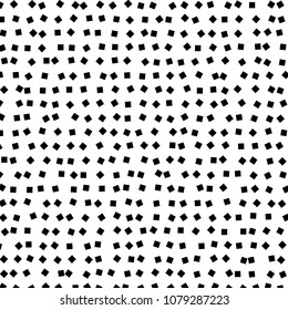 Abstract tiny Square geometric pattern texture or background. Illustration for fashion minimalistic design. Modern elegant endless wallpaper. Black Color.