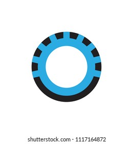 abstract tire symbol logo vector 