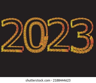 Abstract Tire Tracks . New year 2023. Car tread silhouette