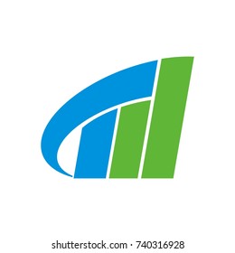 Abstract TM logo initial letter design template vector