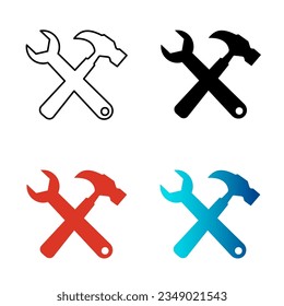 Abstract Tools Silhouette Illustration, can be used for business designs, presentation designs or any suitable designs.