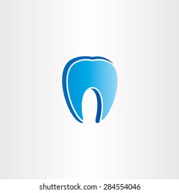 abstract tooth dentist symbol design