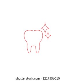 Abstract tooth drawn in