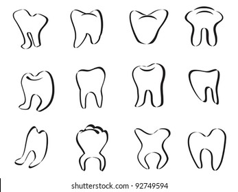 abstract tooth icon