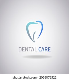 Abstract tooth image. The good choice for Logo, emblem, lable.